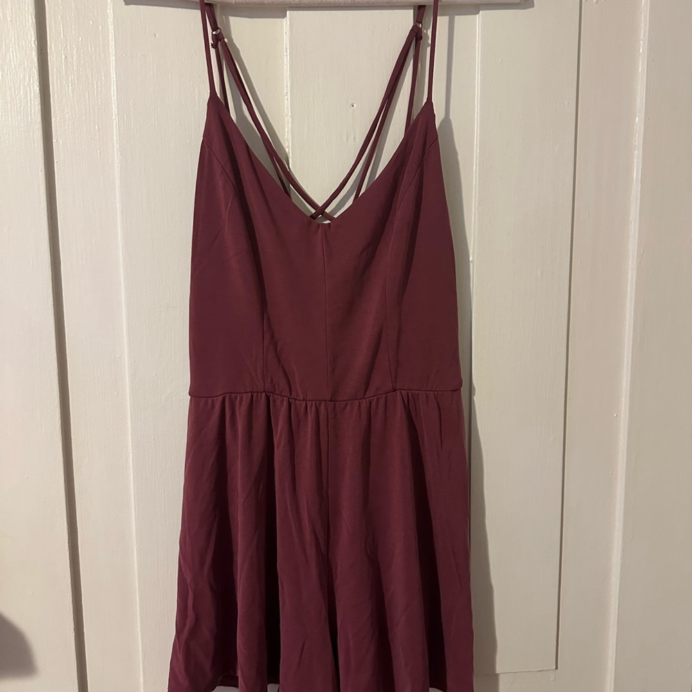 Socialite magenta romper